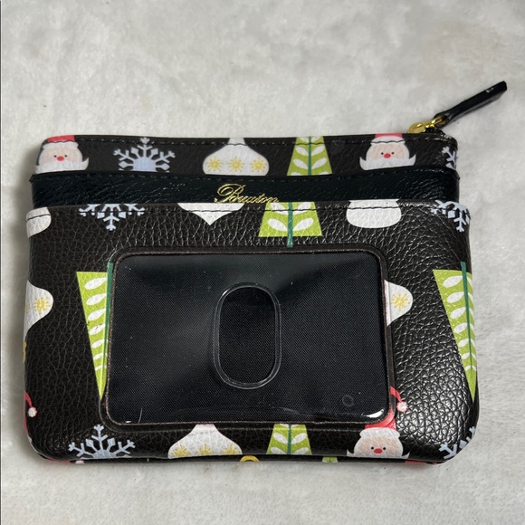 Buxton Handbags - Buxton Black and Multicolor Wristlet
